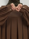 Khimar Abaya with Pleated Waist