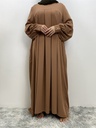 Khimar Abaya with Pleated Waist