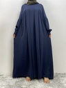 Khimar Abaya with Pleated Waist