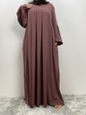 Khimar Abaya with Pleated Waist