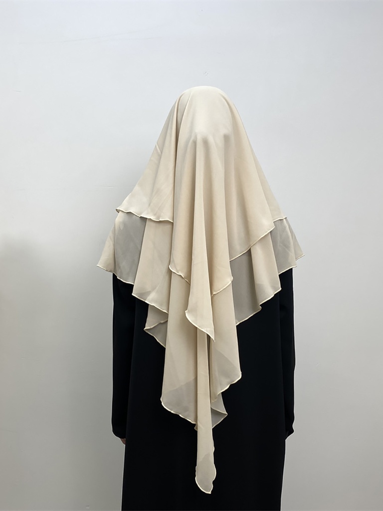 2 Layers Chiffon Khimar