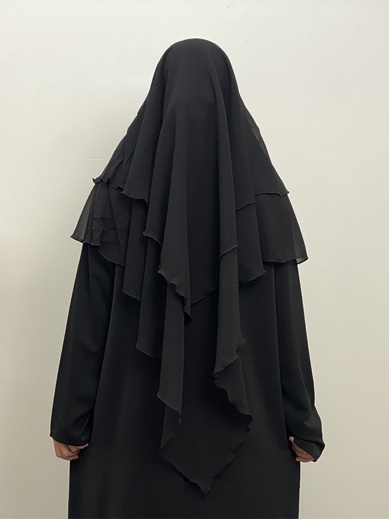 2 Layers Chiffon Khimar