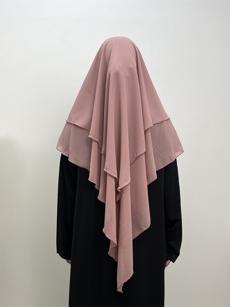 2 Layers Chiffon Khimar