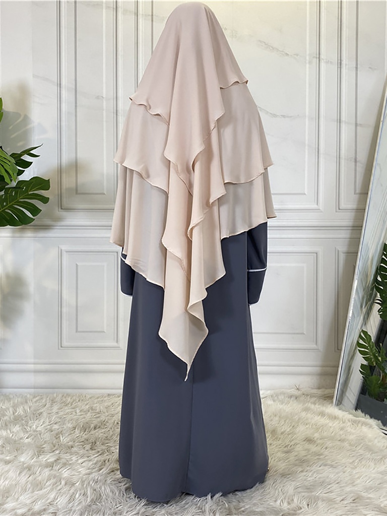 3 Layers Chiffon Khimar