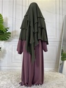 3 Layers Chiffon Khimar