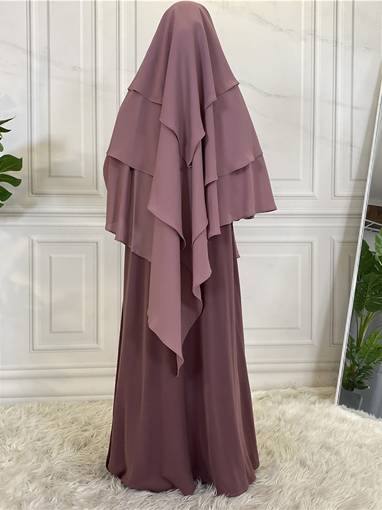 3 Layers Chiffon Khimar