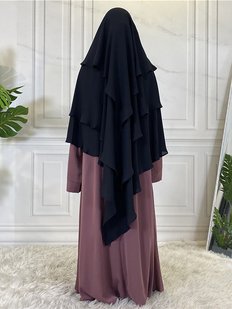 3 Layers Chiffon Khimar