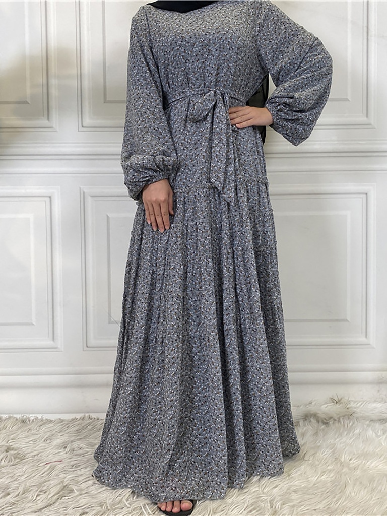 Floral Modest Hijab Dress