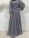 Floral Modest Hijab Dress