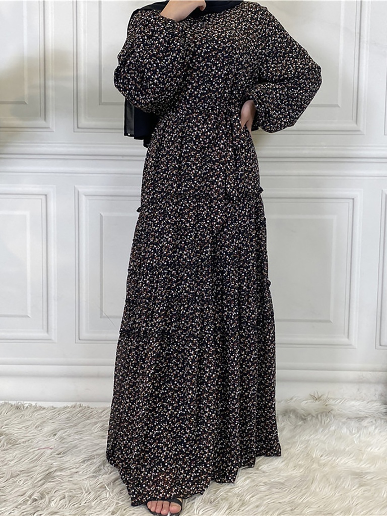Floral Modest Hijab Dress