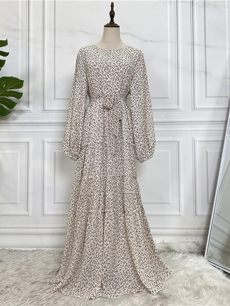 Floral Modest Hijab Dress