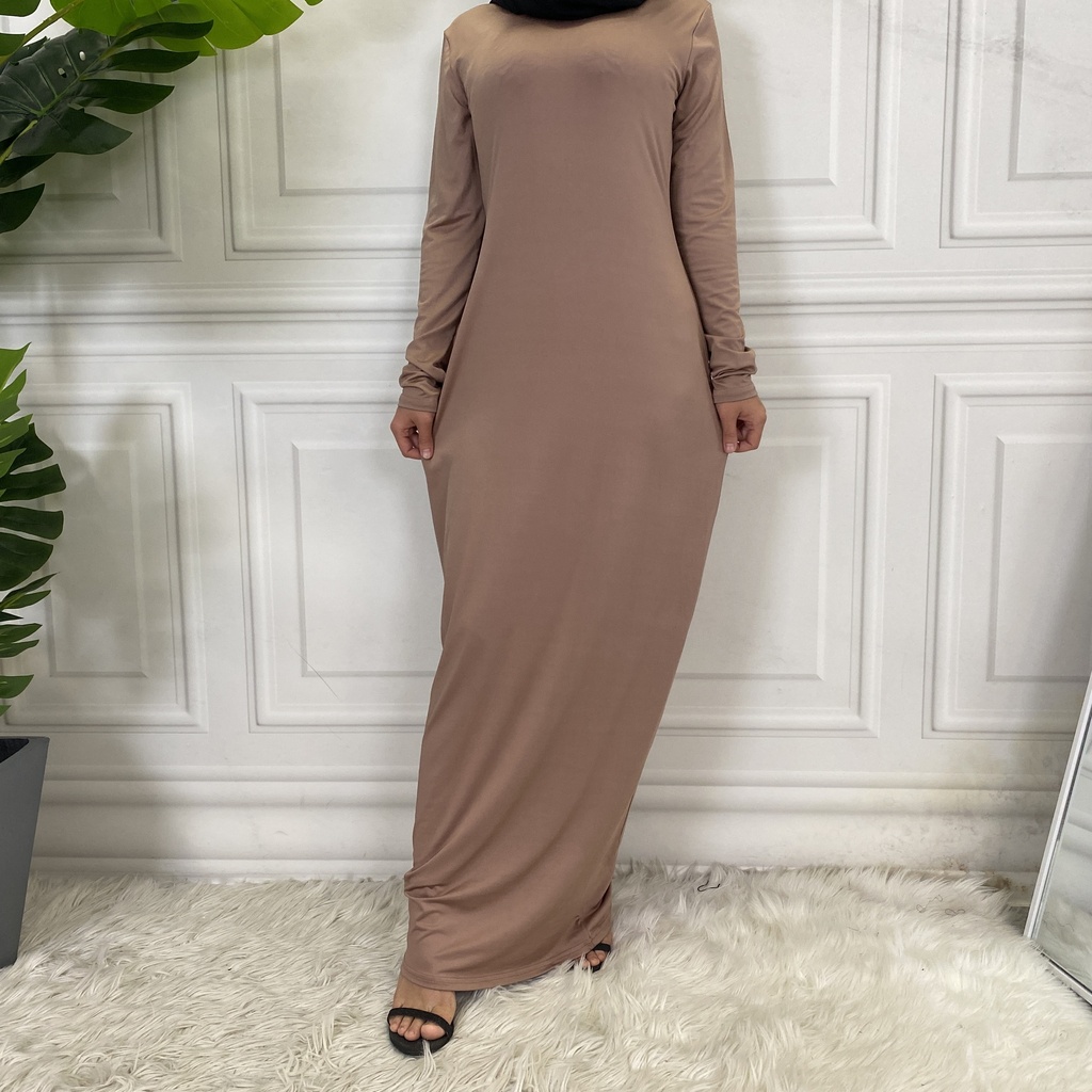 Cotton Plain Inner Abaya Dress