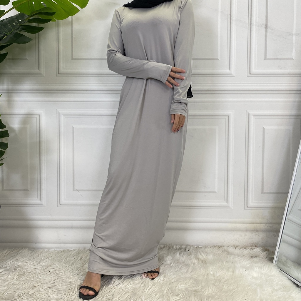 Cotton Plain Inner Abaya Dress