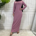 Cotton Plain Inner Abaya Dress