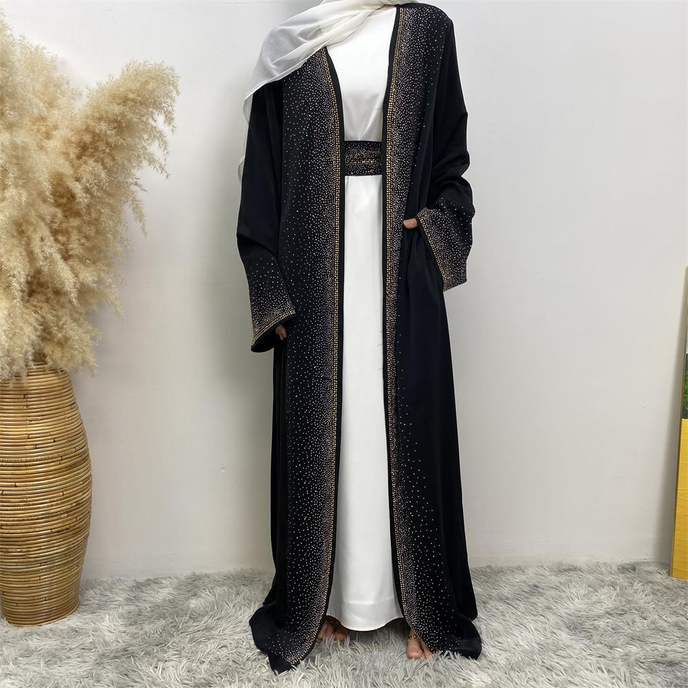 Diamond decorated abaya dress