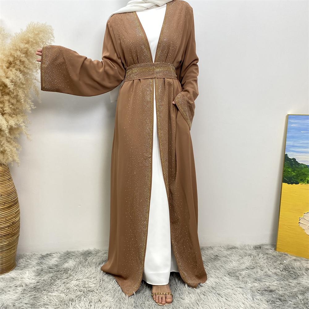 Diamond decorated abaya dress