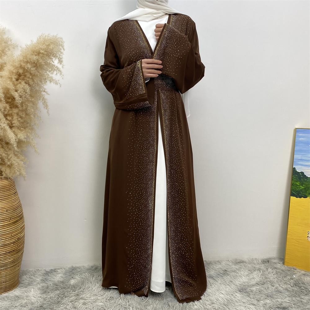 Diamond decorated abaya dress