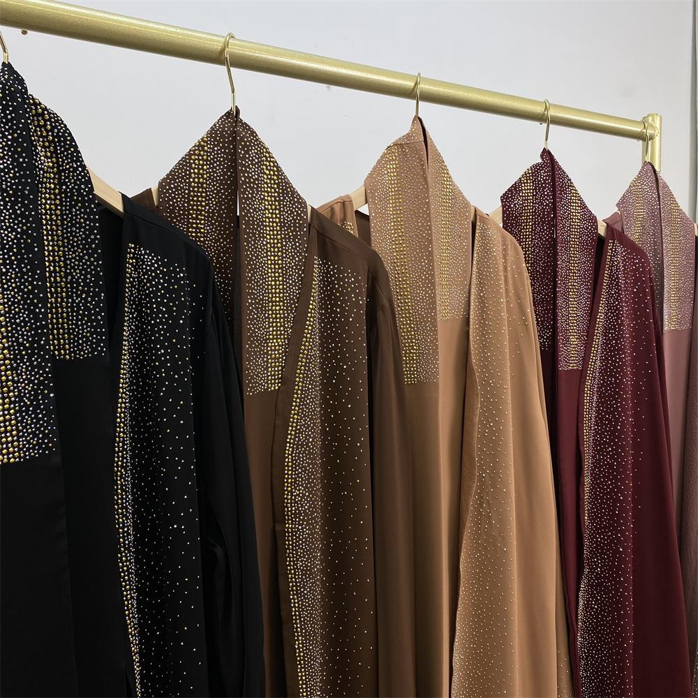 Diamond decorated abaya dress