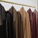 Diamond decorated abaya dress