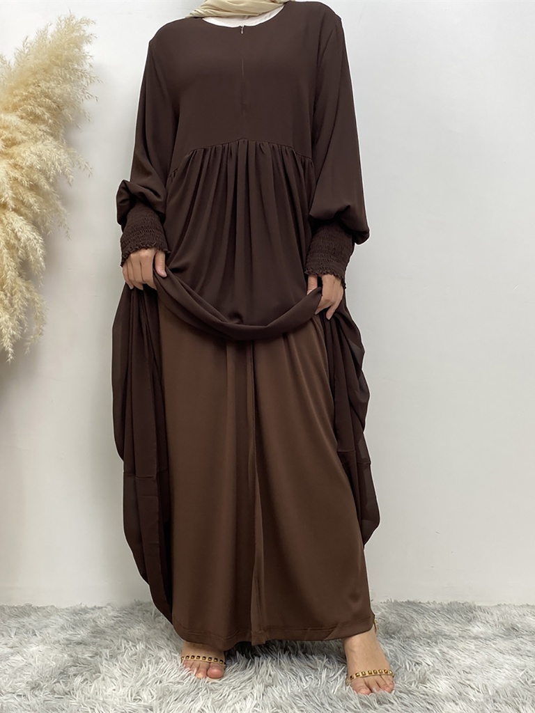Khimar Abaya with Cuff Sleeves
