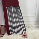 Pleated Edges Open front Abaya