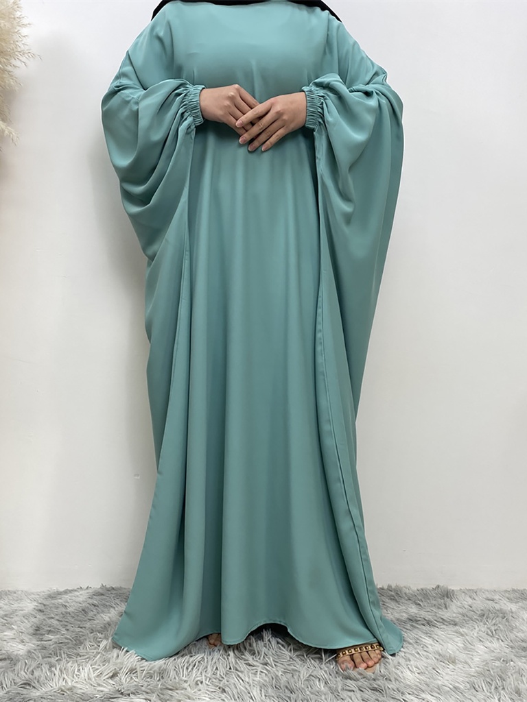 Wide Khimar Dress with Cuff Sleeves