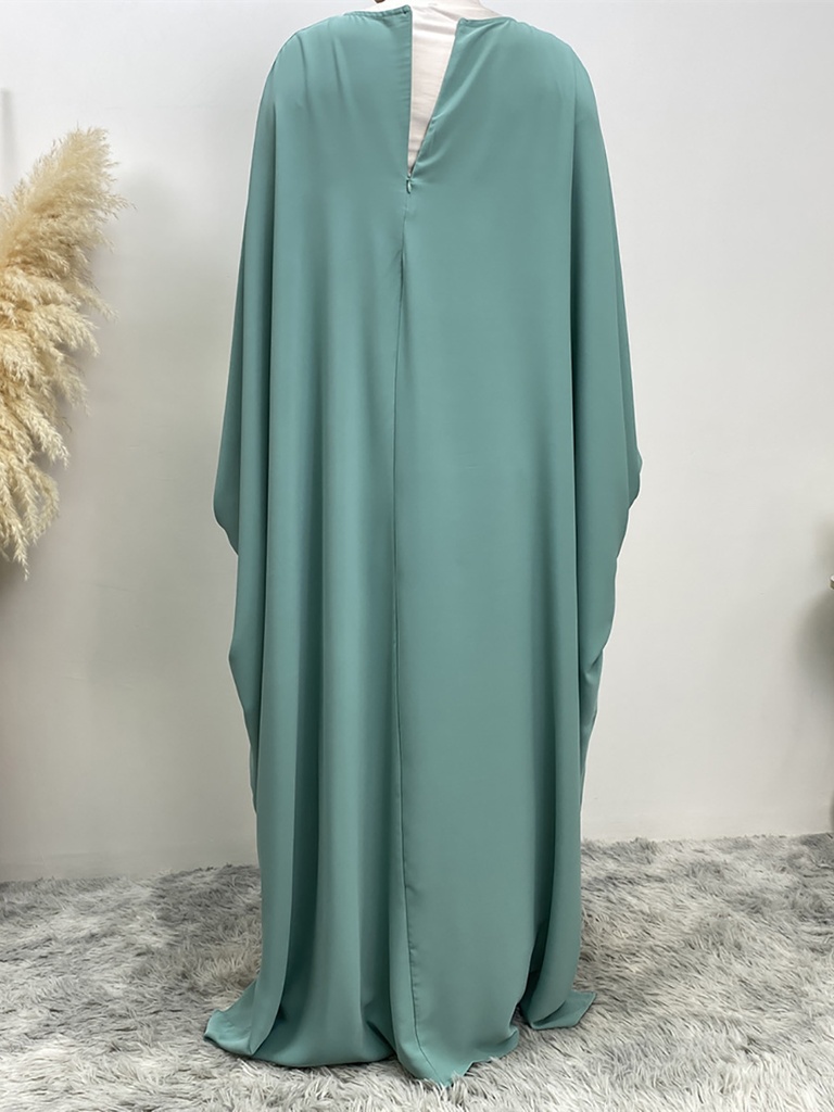 Wide Khimar Dress with Cuff Sleeves