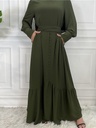 Plain Hijab Dress with buttons