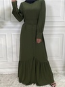 Plain Hijab Dress with buttons