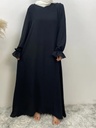 Wrinkle Dress with cuff sleeves 