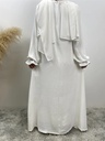 Wrinkle Dress with cuff sleeves 
