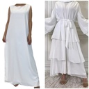 Abaya set - 3 Layers Chiffon Abaya with Inner dress 