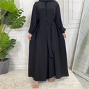 Plain Abaya with Cuff Sleeves