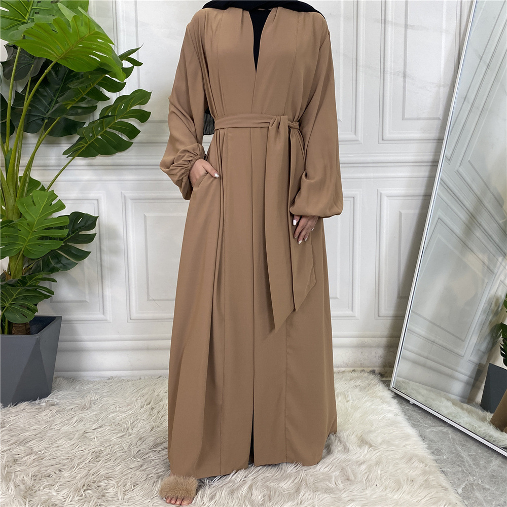 Plain Abaya with Cuff Sleeves