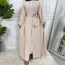 Plain Abaya with Cuff Sleeves