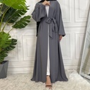 Plain Abaya with Cuff Sleeves