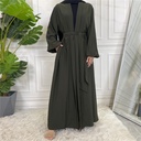 Plain Abaya with Cuff Sleeves