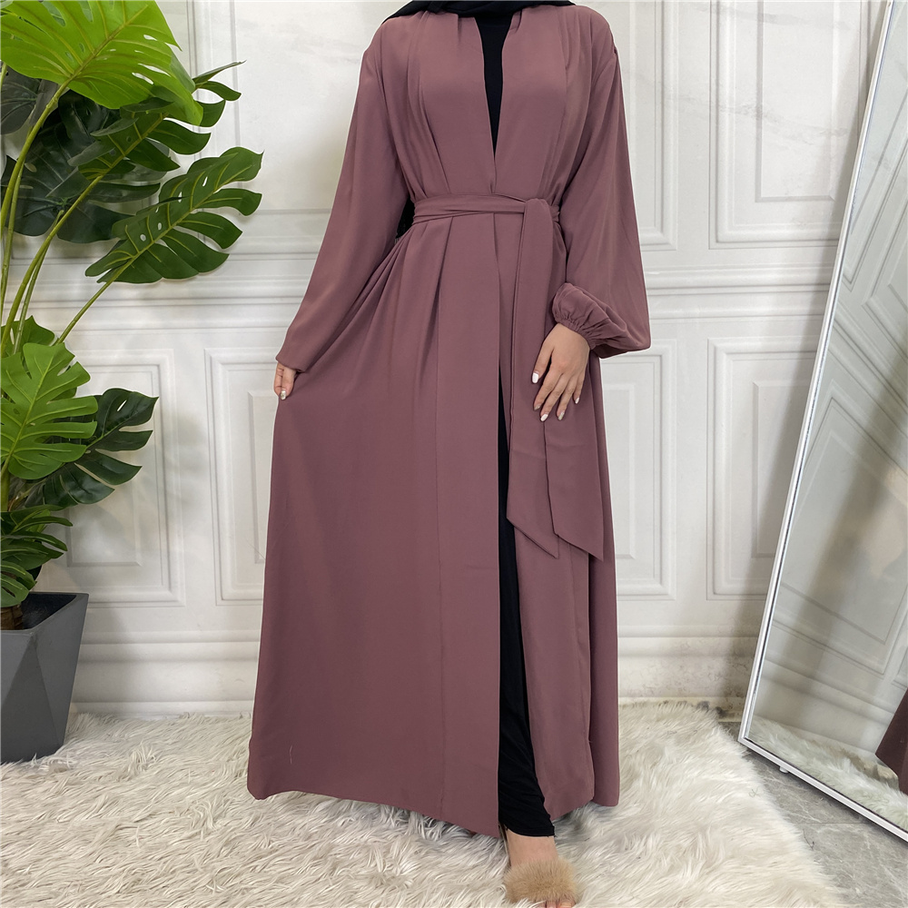 Plain Abaya with Cuff Sleeves