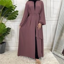 Plain Abaya with Cuff Sleeves