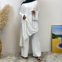 Split Hijab Dress with pants - Set 