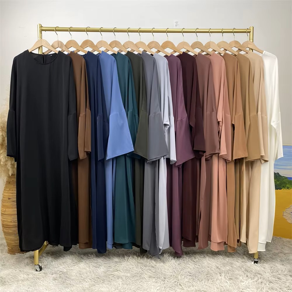 Split Hijab Dress with pants - Set 