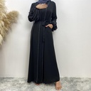 Pearl decorated sleeves abaya 