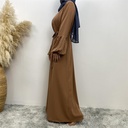 Pearl decorated sleeves abaya 