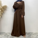 Pearl decorated sleeves abaya 