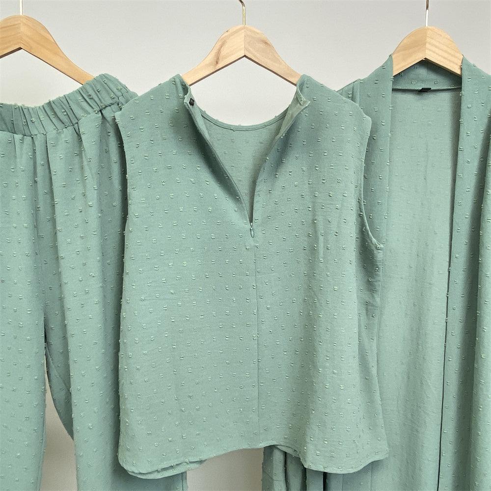 Three pieces Matching Hijab Set