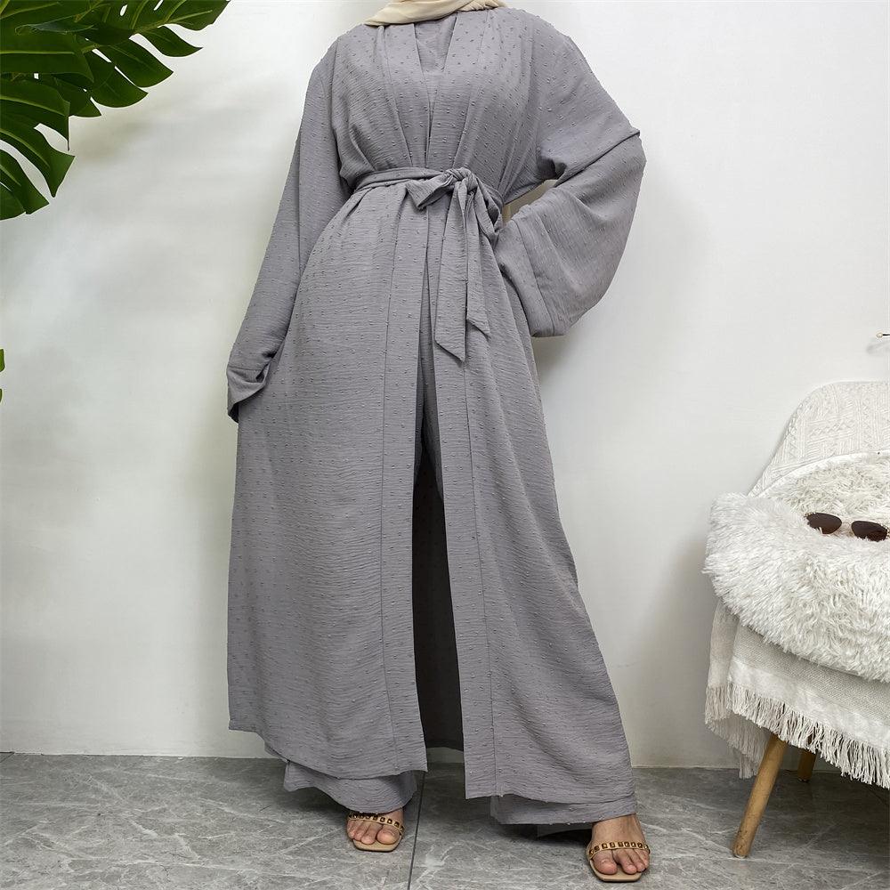 Three pieces Matching Hijab Set