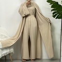Three pieces Matching Hijab Set