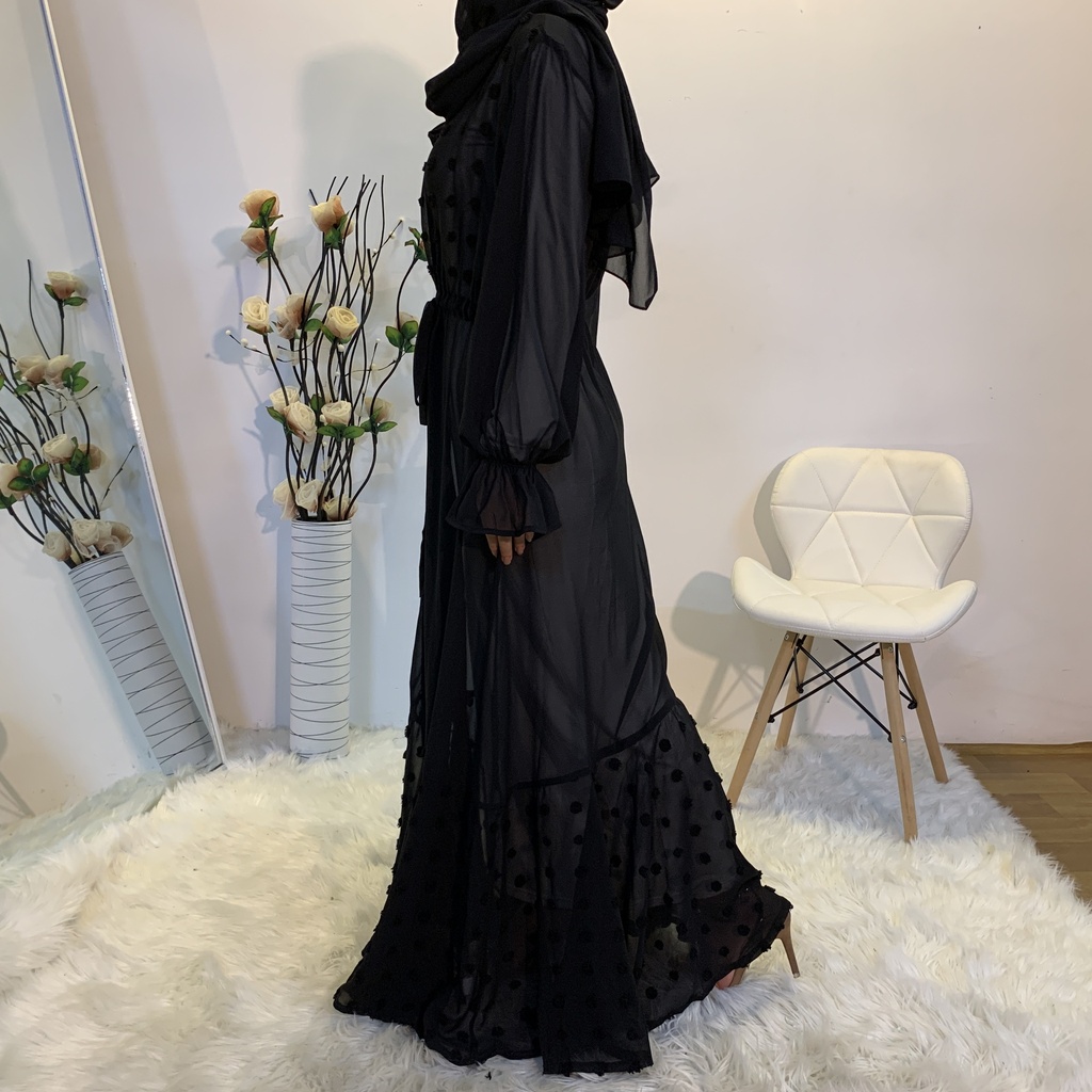 Cardigan Chiffon Abaya 