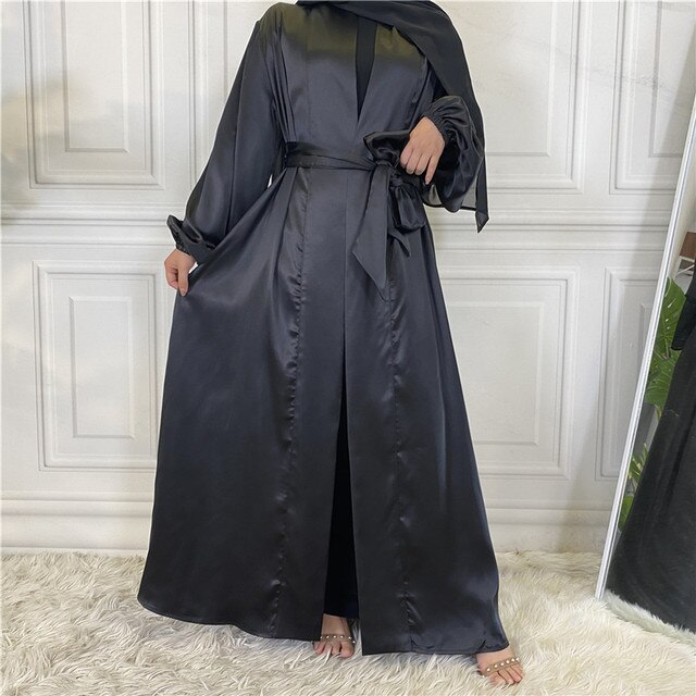 Satin Plain Abaya 