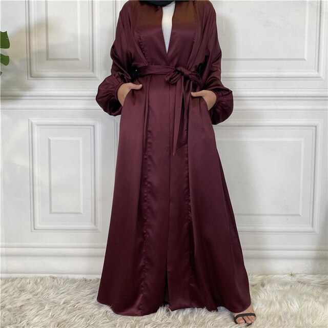 Satin Plain Abaya 